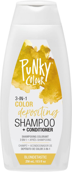 Punky Colour 3-in-1 Color Depositing Shampoo & Conditioner Blondetastic - 8.5oz / 250ml