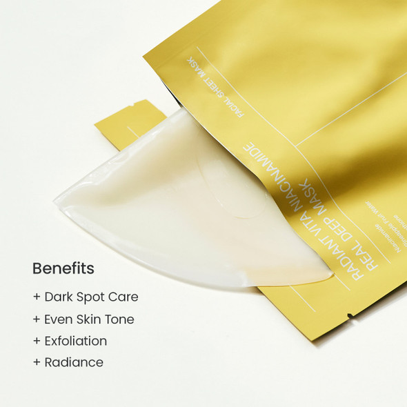 Biodance Radiant Vita Niacinamide Real Deep Mask 34g x 4 Sheets - image 2