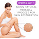 Works with skin's natural renewal process for skin restoration