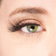 The effect of wearing of  Nicole - Premium Synthetic Ultra Natural Lash Set
