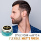 Style Your Hair to A Flexible, Matte Finish