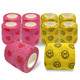 Gen'C Béauty 10 Rolls Self Adhesive Bandage Wrap 1.97'' *178'' Yellow&Pink