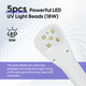 5 pcs powerful LED UV Light about Gen'C Béauty Portable UV LED Nail Light