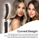Curved design about Gen'C Béauty Boar Bristle Hair Brush