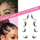 Another of Gen'C Béauty 5 Styles Waterproof Black Baby Hair Tattoo Stickers