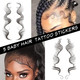 Other style of Gen'C Béauty 5 Styles Waterproof Black Baby Hair Tattoo Stickers