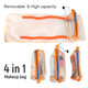 Removable and high capacity about Gen'C Béauty 4 in1 Hanging Roll Up Dog Pattern Makeup Bag