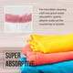 Super absorptive about Gen'C Béauty Microfiber Cleaning Cloth 14''x14'' 10 Pcs