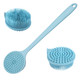 Gen'C Béauty Long Handle Silicone Back Scrubber- Blue