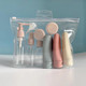 Gen'C Béauty Portable Travel Refillable Squeezable Bottles Set with PEV Bag