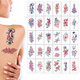 Gen'C Béauty Waterproof Tiny Temporary Tattoos Stickers 30 Pcs- Color Flower