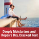 Deeply moisturizes and repairs dry, cracked feet