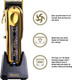 Feature of Wahl Professional 5 Star Cordless Lithium Magic Clip Gold #56445