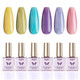 Gen'C Béauty UV Nail Gel 6 Colors Kit Icey Rainbow