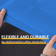Flexible and Durable of Gen'C Béauty Disposable Massage Table Sheets Blue with Face Hole 50 pcs