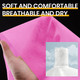 Soft and Comfortable of Gen'C Béauty Disposable Waterproof Massage Table Sheets Pink with Face Hole 50 pcs