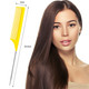 Size of Gen'C Béauty Parting Comb with Stainless Steel Pintail Yellow