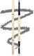 Gen'C Béauty Smooth Retractable Eyebrow Pencil in #04 Grey, with the triangular tip, spoolie and a sample stroke