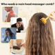 Gen'C Béauty Hand-Shaped Scalp Massage Brush used on wet, lathered hair