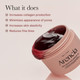Arencia Red Smoothie Overnight Mask Serum 1.76 oz displayed on vanity setup.