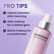 Bio Heal probiotic face mist application