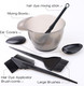 Hair dye mixing bowl and brush set