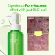 Green tomato ingredient infographic for pore tightening and sebum control