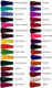Manic Panic Hair Dye shade chart and color swatch results