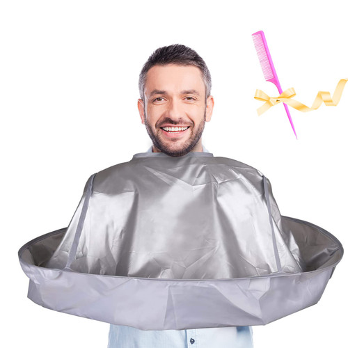 Waterproof Silver Haircut Barber Umbrella Cape Gen C Beauty