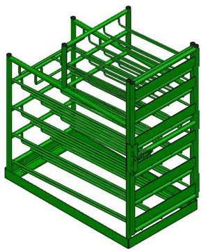 Layered Multi Cylinder Rack for 12 D/E and Eight M6 Cylinders (6601D ...
