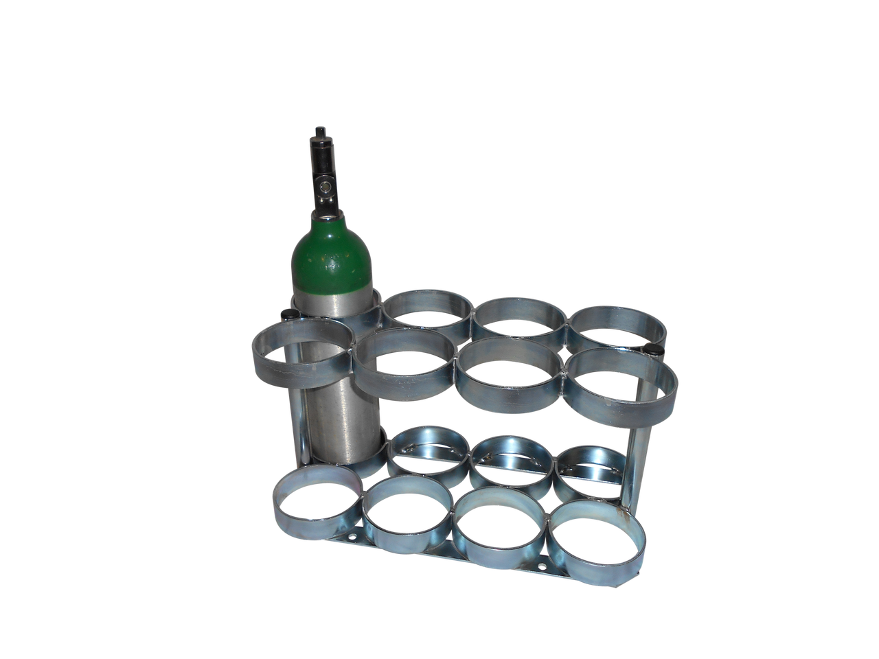 Oxygen Cylinder Rack Holds Eight M6 320dia Oxygen Cylinders 2100 Fwf Medical Products 