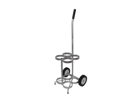 MRI Compatible Oxygen Cylinder Cart For Four D or E (4.38" DIA) Style Oxygen Cylinders (1060A)