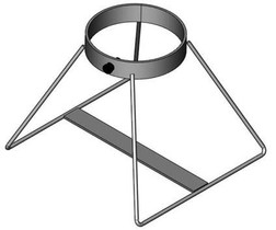 Single Capacity Ground Stand For One D or E (4.38" DIA) Style Oxygen Cylinder (1084) Single Capacity Ground Stand For One D or E (4.38" DIA) Style Oxygen Cylinder (1084)