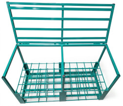 Heavy Duty Oxygen Cylinder Rack With Locking Top For 40 D or E (4.38" DIA) Style Oxygen Cylinders (1111HHD)