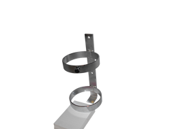 MRI Compatible Wall Mountable Oxygen Cylinder Rack for One D or E (4.38" DIA) Oxygen Cylinder (1120A)