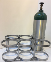 Oxygen Cylinder Rack for Six M60 (7.25" DIA) Oxygen Cylinders (1141-6)