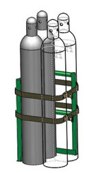 Warehouse Rack for Four H or T (9.25" DIA) Cylinders (1238-2x2)