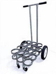 Cylinder Cart for 12 ML6 (4.38" DIA) Oxygen Cylinders (4075)
