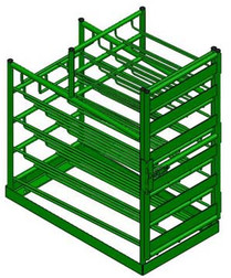 Layered Multi Cylinder Rack for 12 D/E and Eight M6 Cylinders (6601D)
