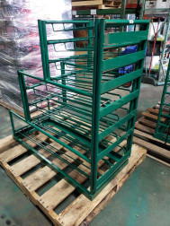 Layered Multi Cylinder Rack with Door for Two MM, Nine E and 12 M6 and Cylinders (6657D)