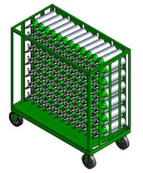 Oxygen Cylinder Transport Cart for 156 M6 (3.20" DIA) Cylinders (9025)