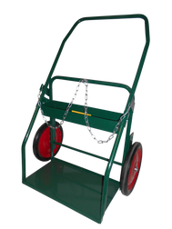 Radnor® Model 314-27 Continuous Handle Cylinder Cart With Semi Pneumatic Wheels With Ball Bearings