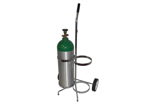 Oxygen Cylinder Cart for Two M60/90 (7.25" DIA) Oxygen Cylinders (1140-2)