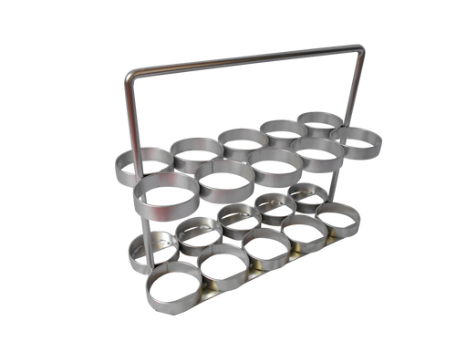 Oxygen Cylinder Rack with Handle for Six ML6 (4.38" DIA) Style Oxygen Cylinders (4096)