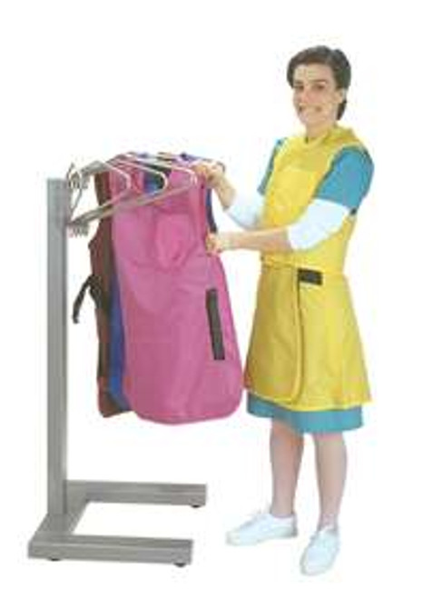 Mobile Multiple Apron Hanger with 10 Swing Arms