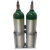 Inline Oxygen Cylinder Wall Mount Rack for Two D/E  (4.38" DIA) Cylinders (7503-2)