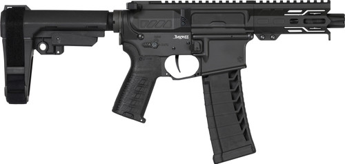PISTOL | BANSHEE | Mk4 | .22LR | 4.5" | AR15 .22LR Conversion | Ejection Port Side View | Armor Black