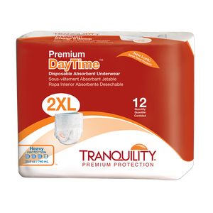 Tranquility Premium Daytime Disposable Absorbent Underwear Extra Extra Large Package | The Best Adult Pull Up Diapers | Comfort Plus Online