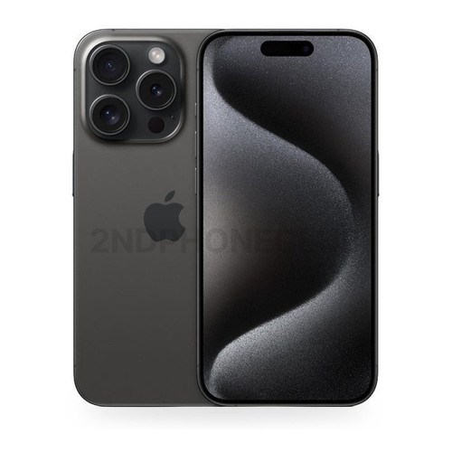 iPhone 15 Pro Black Titanium, refurbished and unlocked