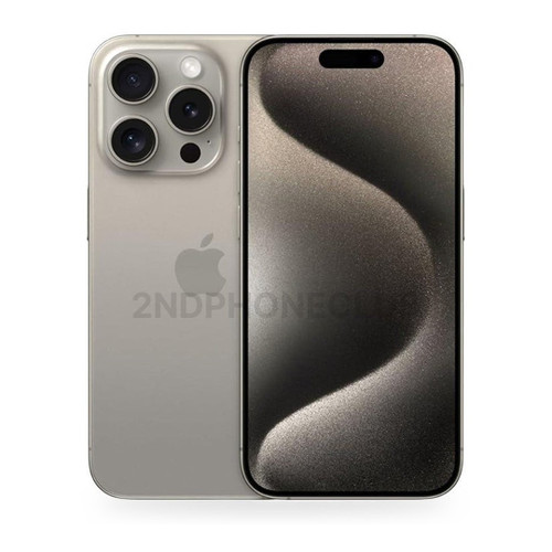 iPhone 15 Pro Max Natural Titanium, refurbished and unlocked